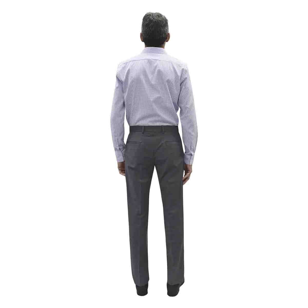 Camisa de Vestir Morada Combinada Ultra Slim Chaps.
