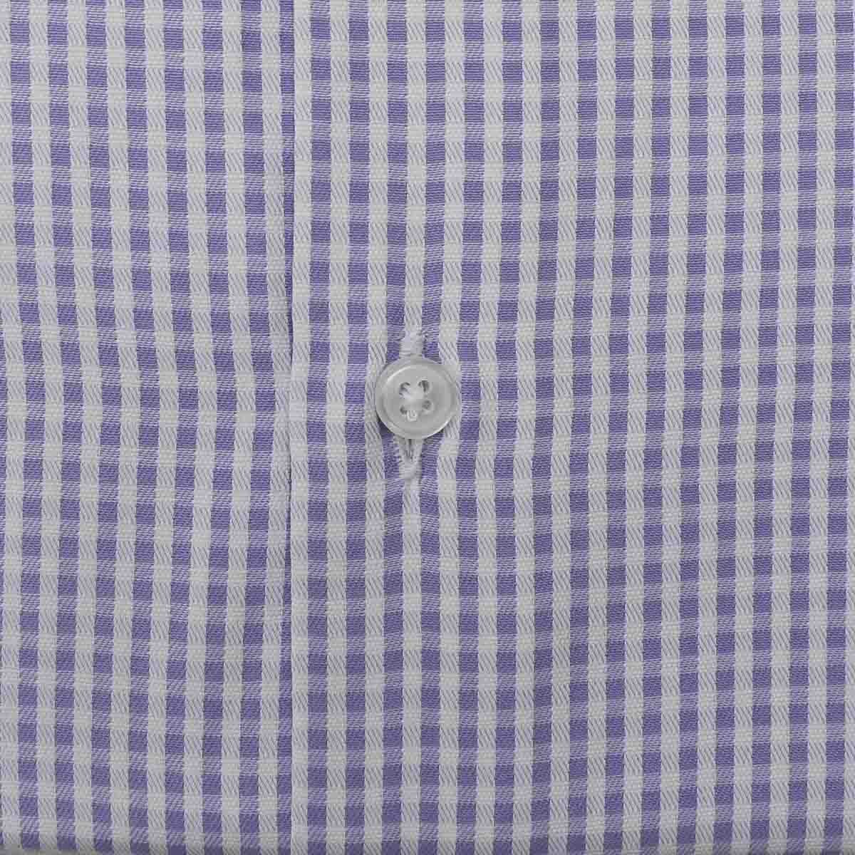 Camisa de Vestir Morada Combinada Ultra Slim Chaps.