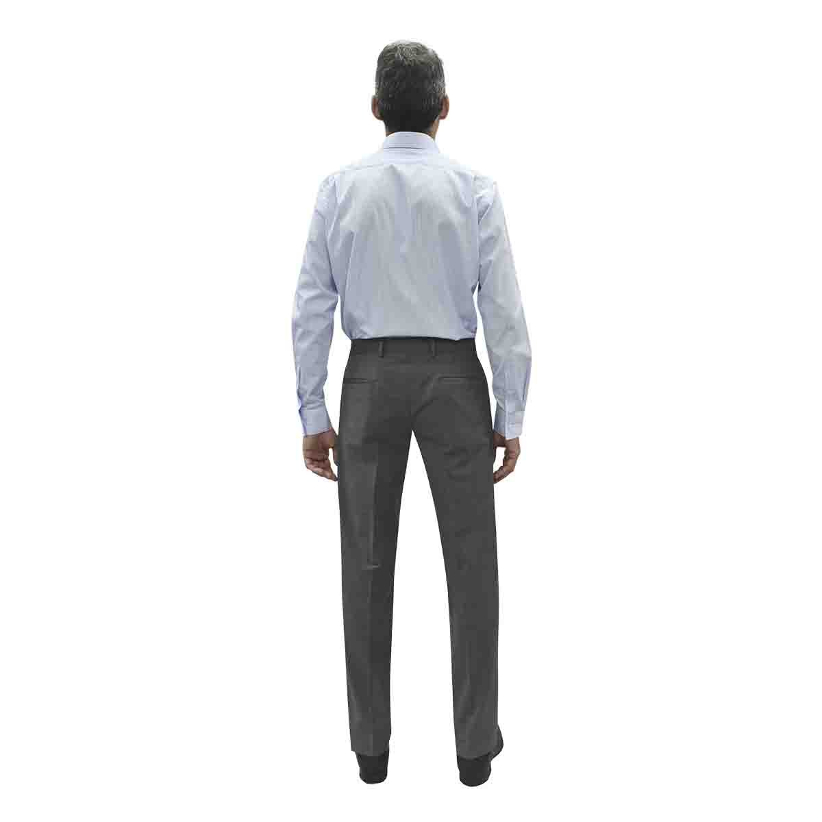 Camisa de Vestir Azul Combinada Slim Chaps