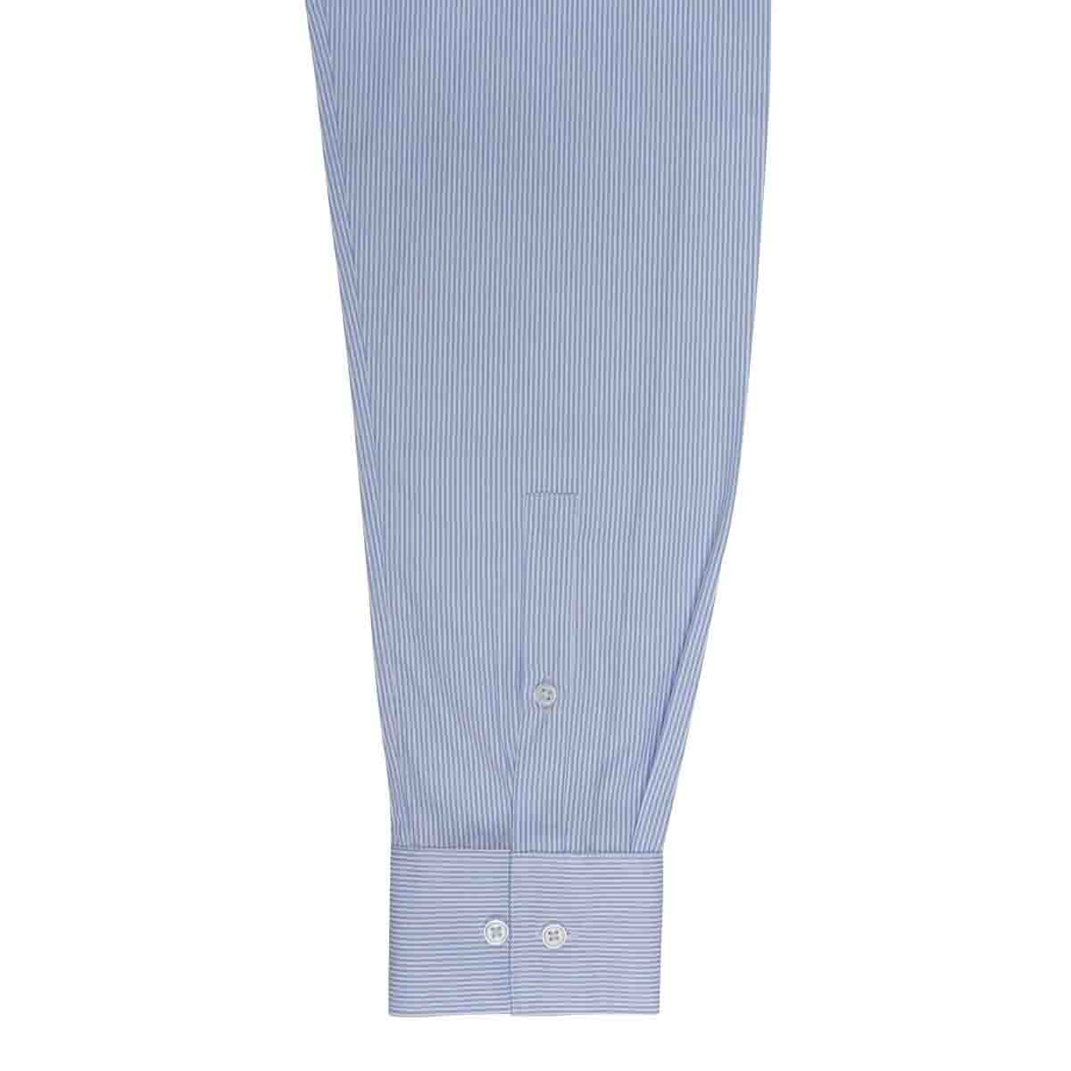 Camisa de Vestir Azul Combinada Slim Chaps