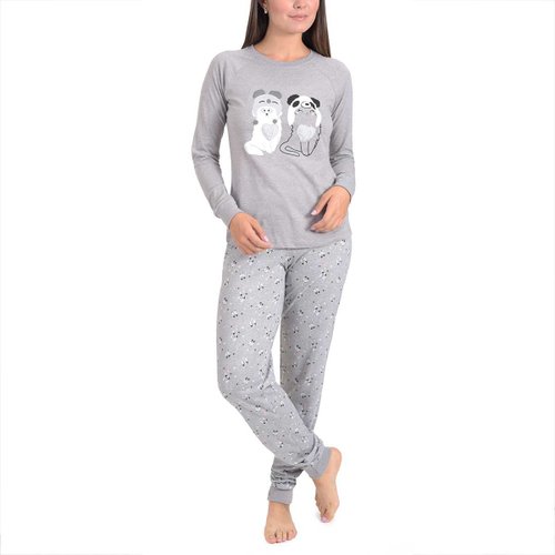 Pijama Chifon con Estampado y Textura Incanto