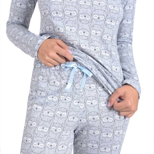 Pijama Estampada de Peresosos Incanto