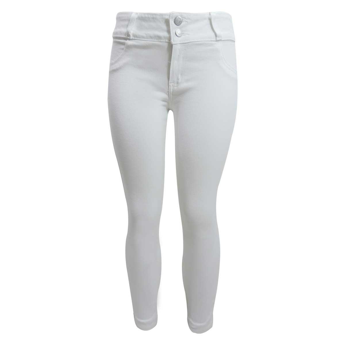 Jeans Skinny Pretina Ancha con 2 Botones Berona