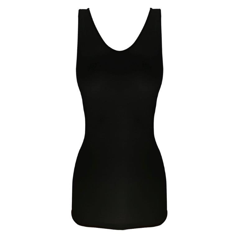 Camisa Negra con Control y Doble Vista Maidenform