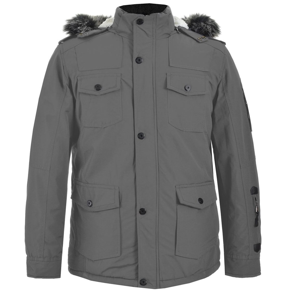 Chamarra Cazadora con Gorro Banana Limon para Caballero