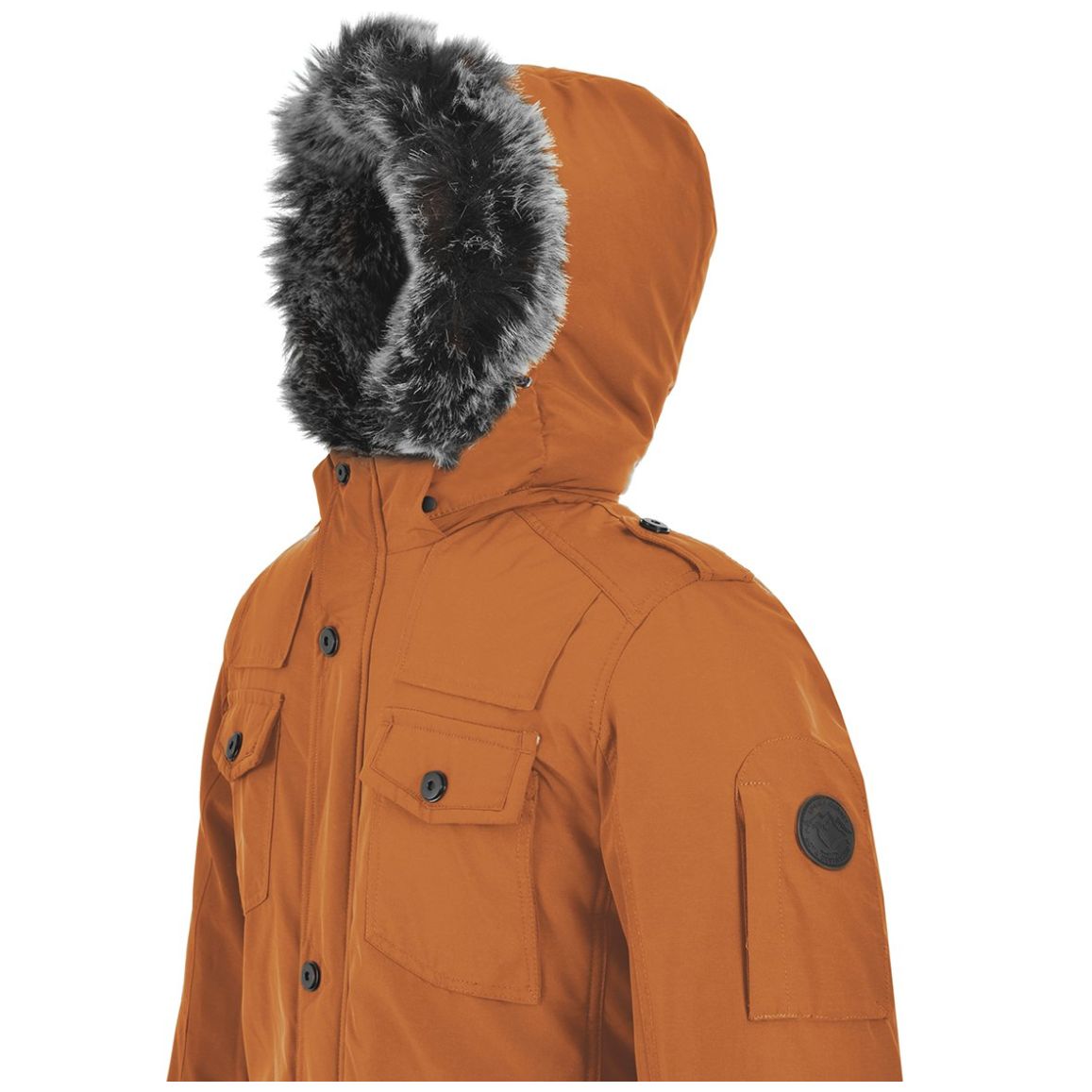 Chamarra Cazadora con Gorro Banana Limon para Caballero