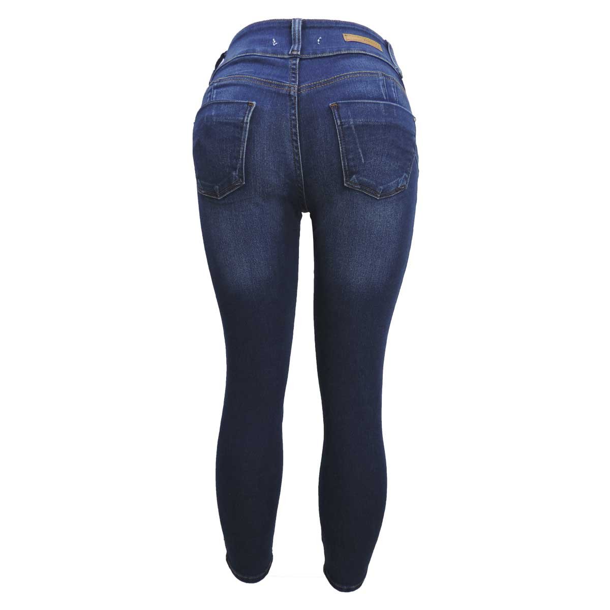 Jeans Pump Skinny Pretina Ancha 2 Botones Berona