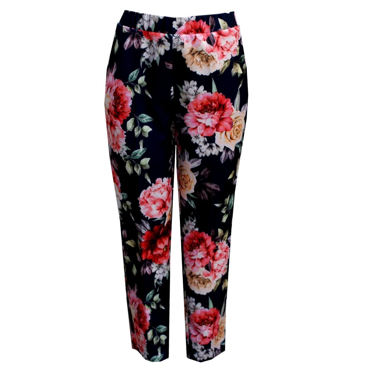Pantalon con Estampado de Flores Connie Klein para Dama