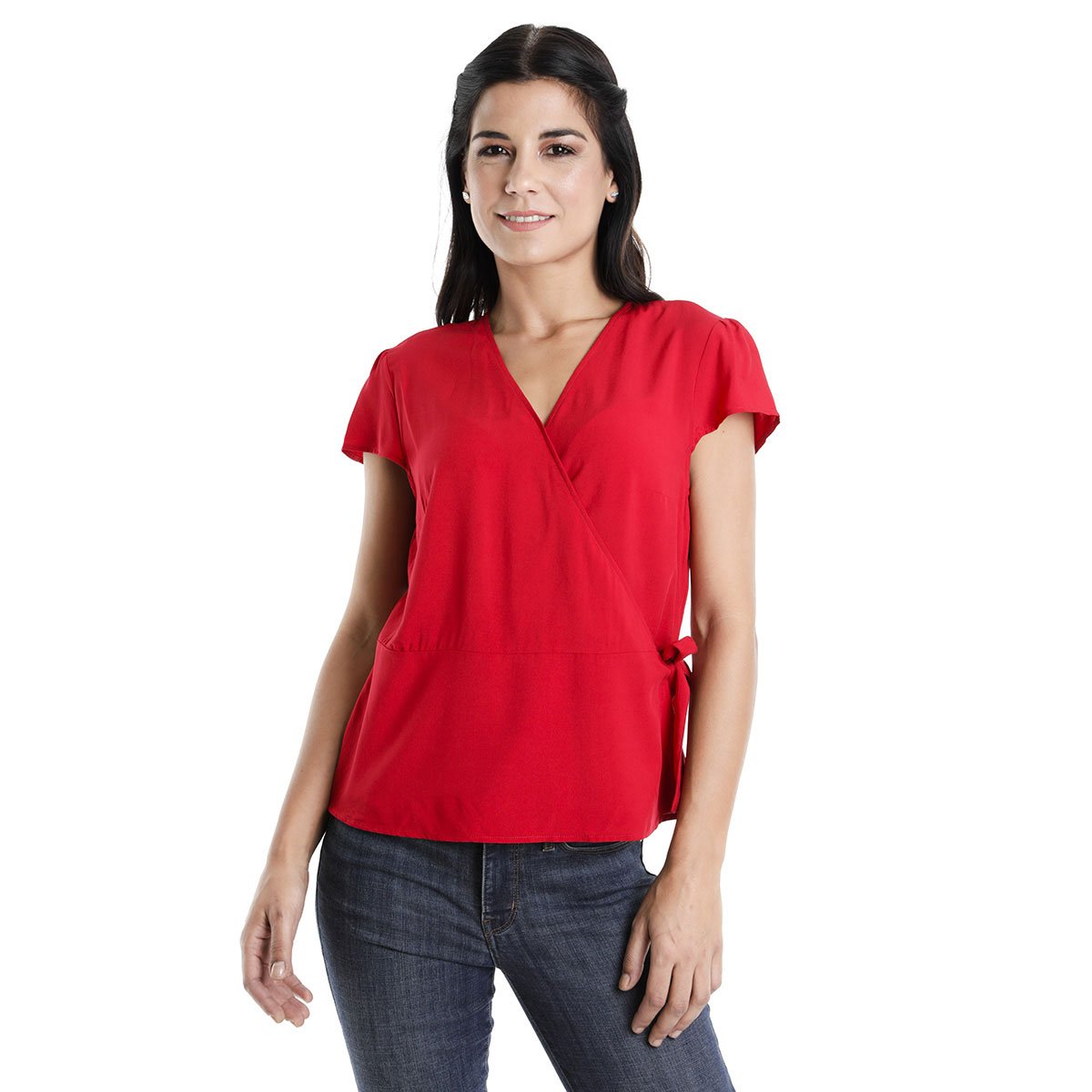 Blusa Manga Corta Cuello V Dockers