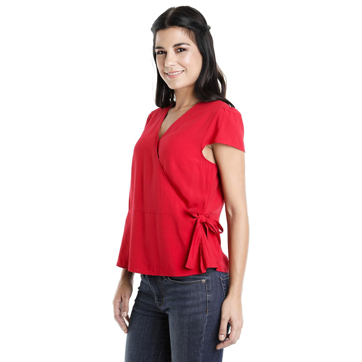 Blusa Manga Corta Cuello V Dockers