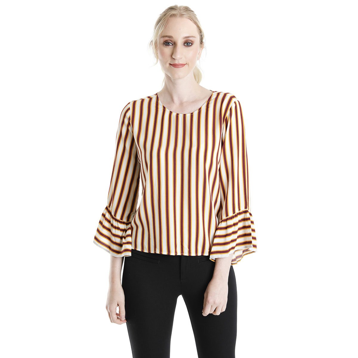 Blusa Manga Asimetrica Cuello Redondo Dockers