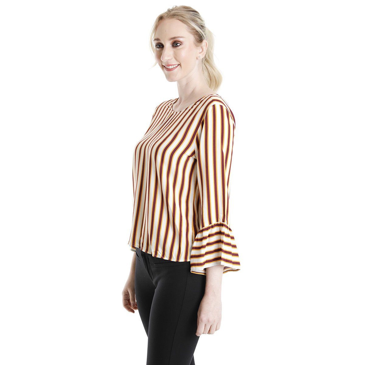 Blusa Manga Asimetrica Cuello Redondo Dockers