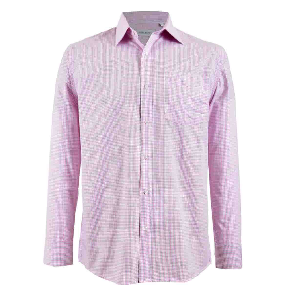 Camisa de Vestir Manga Larga Rosa Combinado Nina Ricci