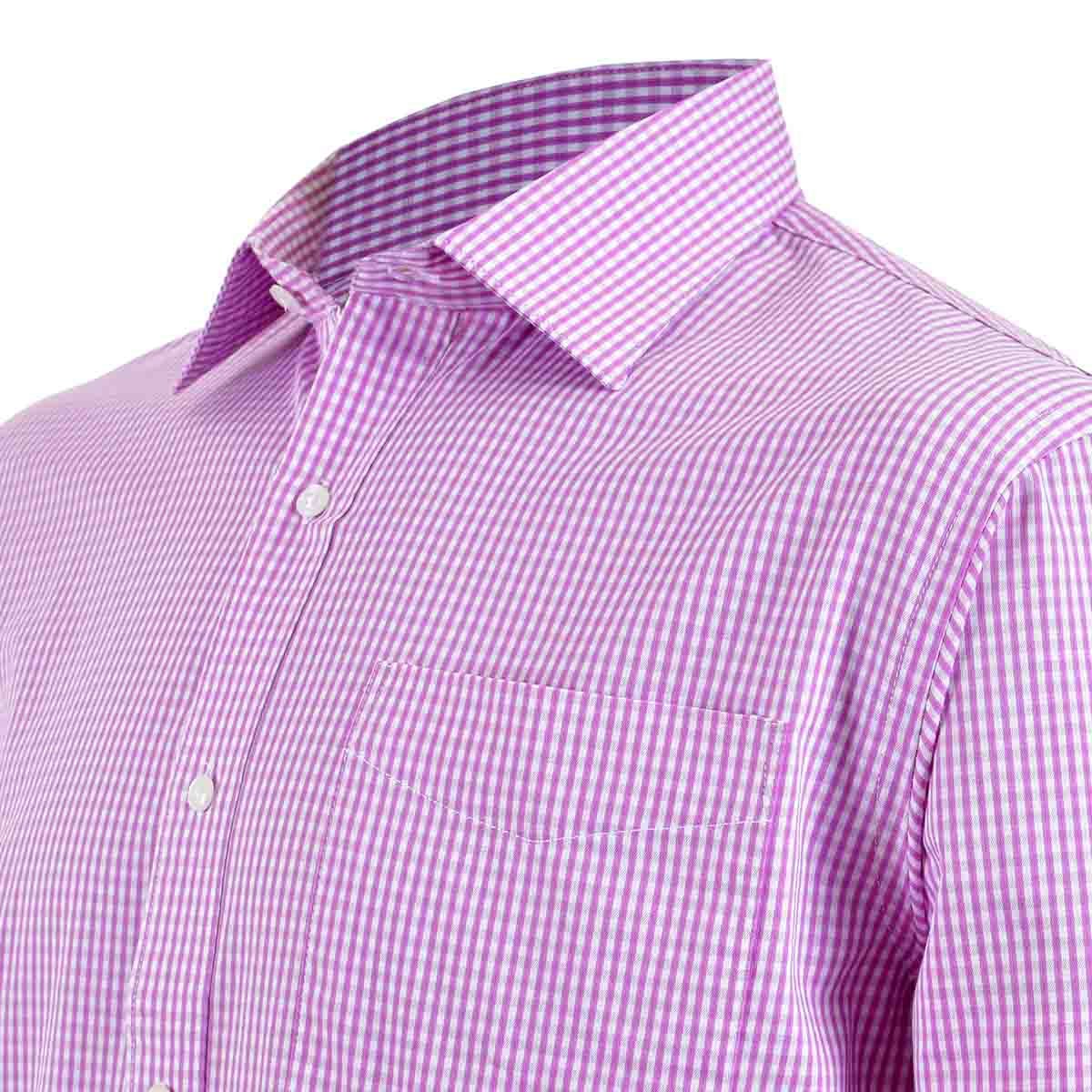 Camisa de Vestir Manga Larga Rosa Combinado Nina Ricci
