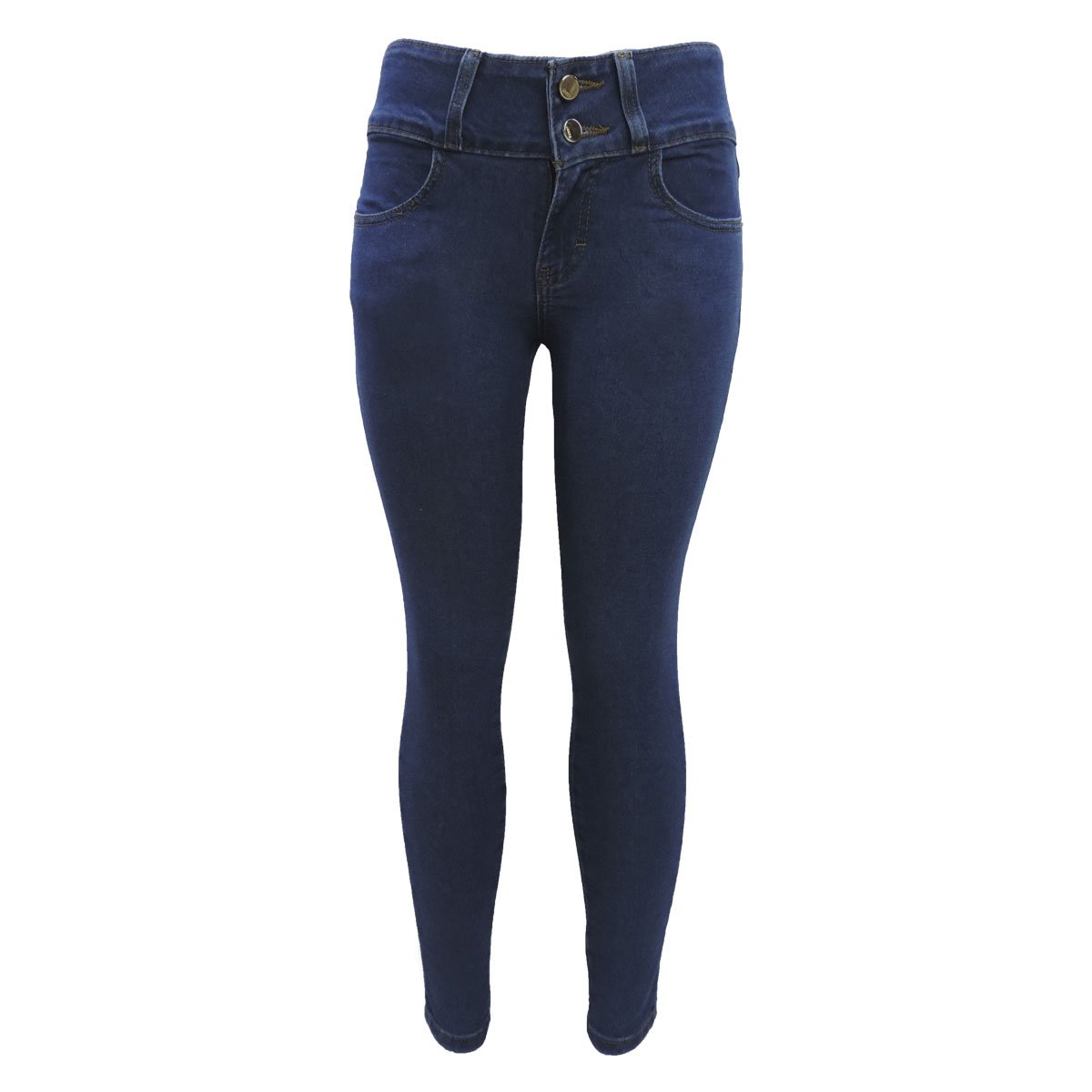 Jeans Skinny Bordado en Bolsas Mussa
