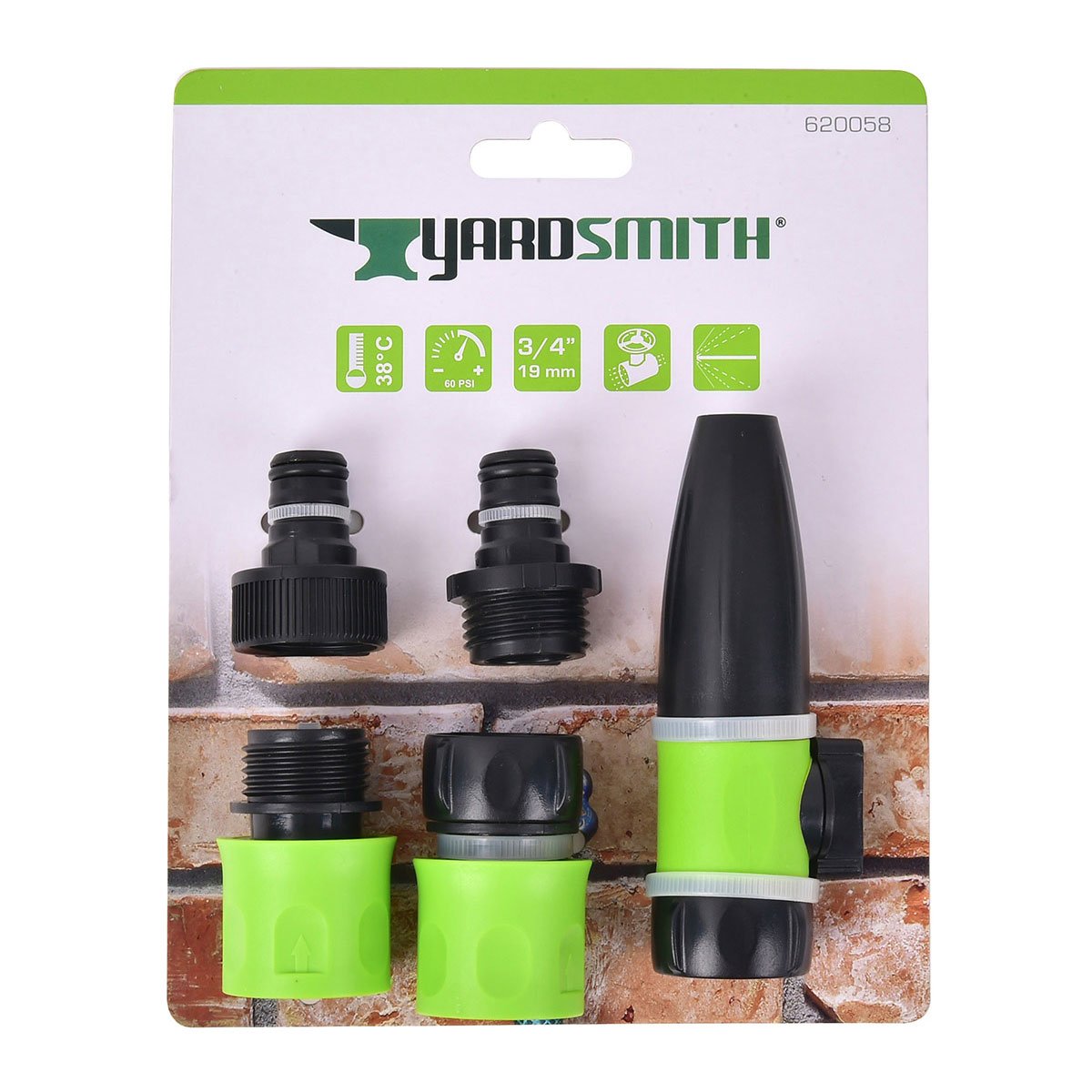 Set 5 Pz Torsión y Conector Rápida para Usos Múltiples Yardsmith