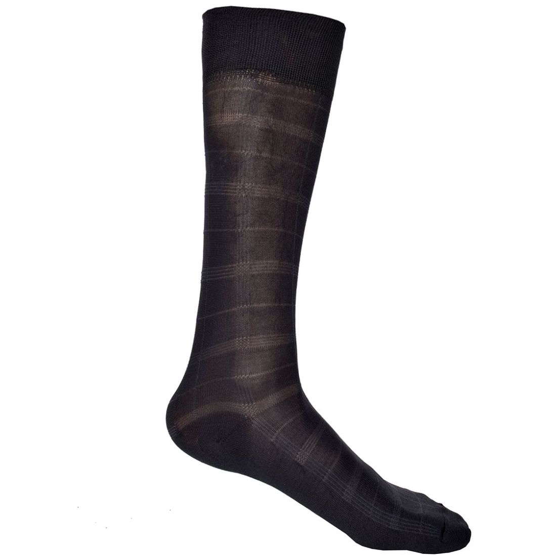 Calcetín Microfibra Cuadros Carlo Corinto 8353 (Talla:unitalla Color: Negro Combinado)