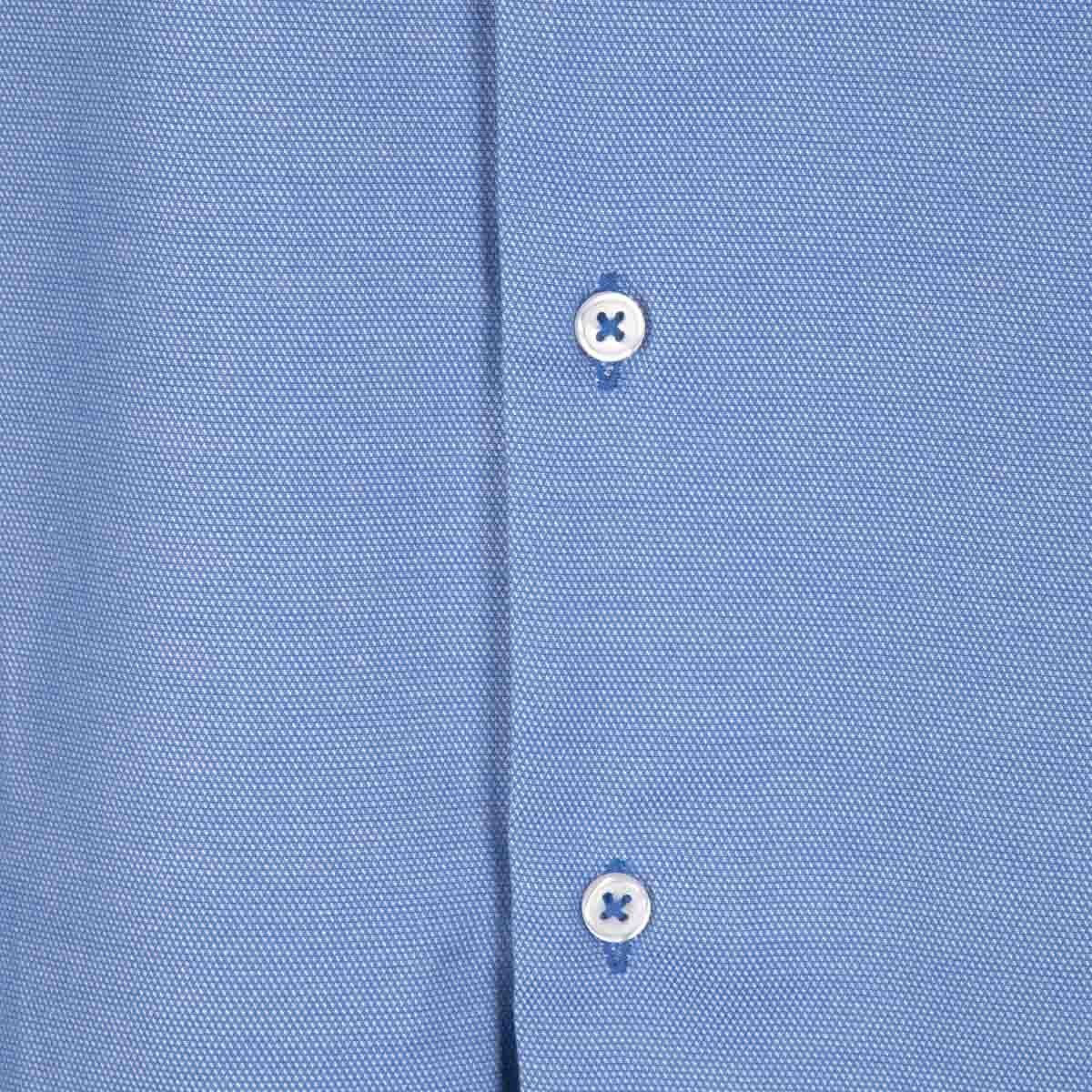 Camisa de Vestir Azul Combinado Bruno Magnani