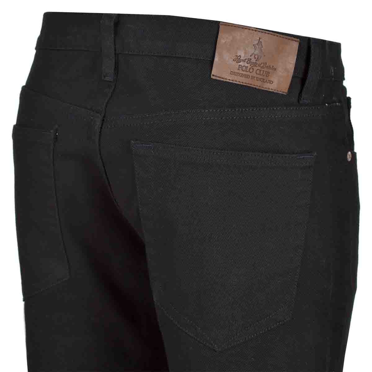 Jeans Negro Corte Recto Polo Club