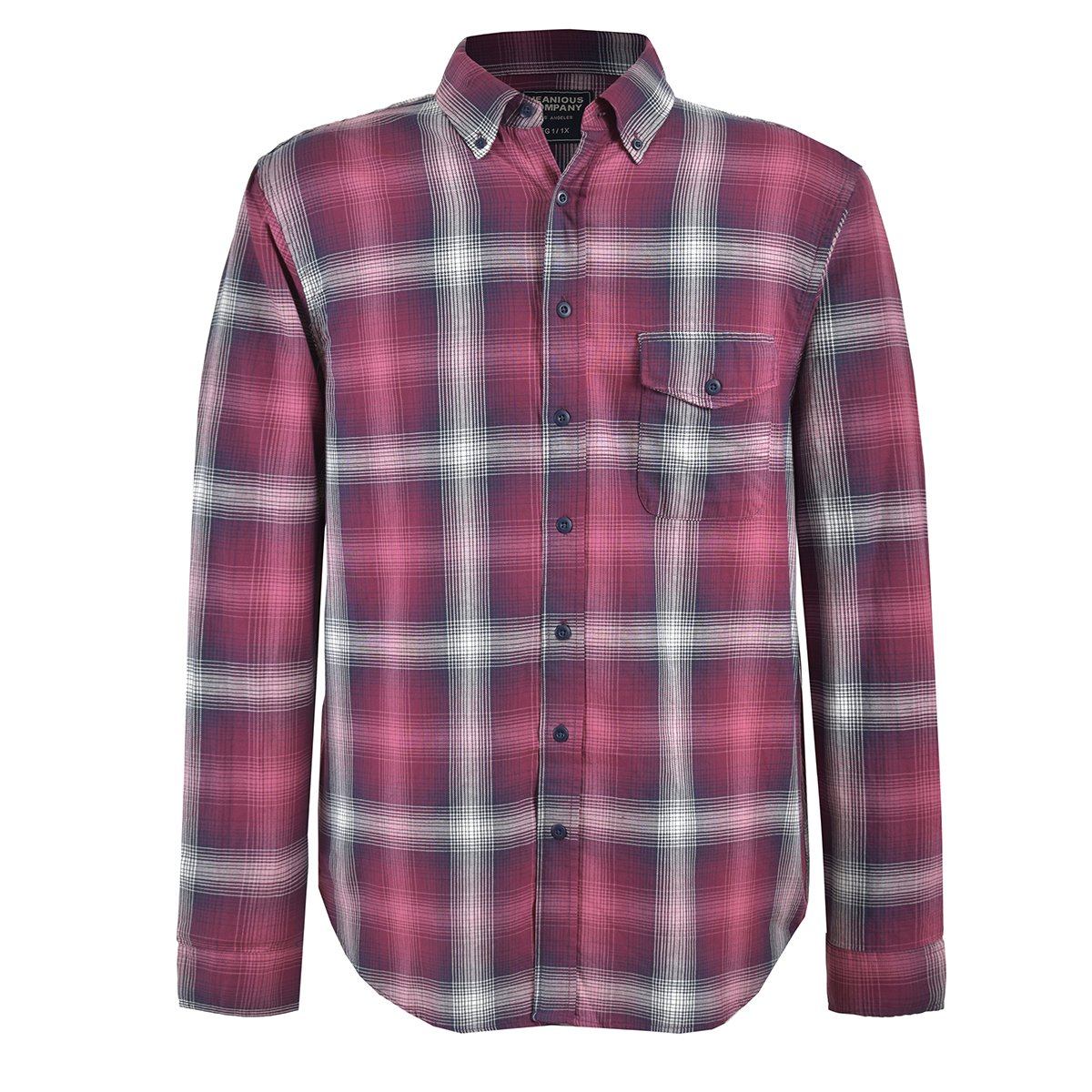 Camisa Manga Larga Cuadros Jeanious Plus Jnmx219-Oc0158