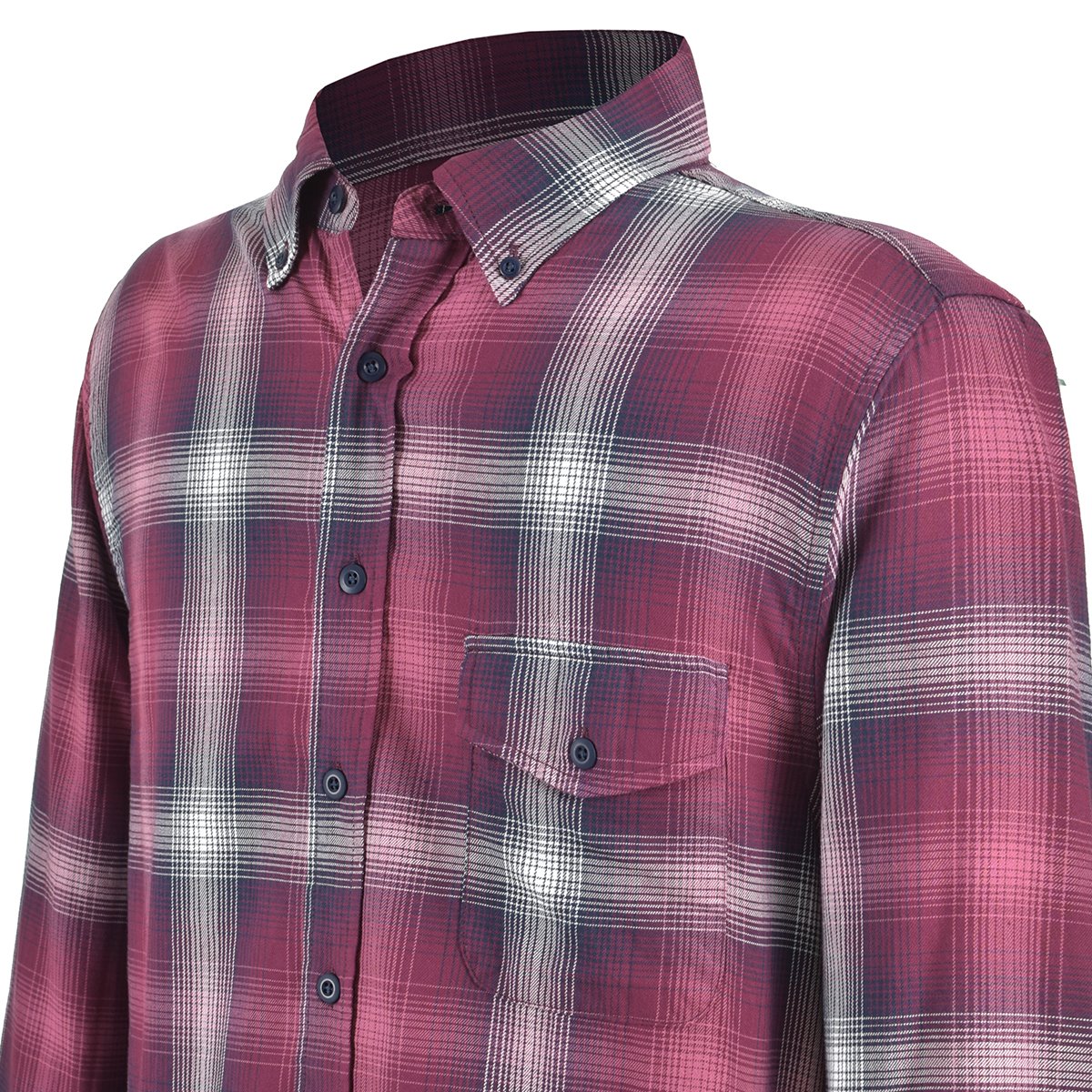 Camisa Manga Larga Cuadros Jeanious Plus Jnmx219-Oc0158