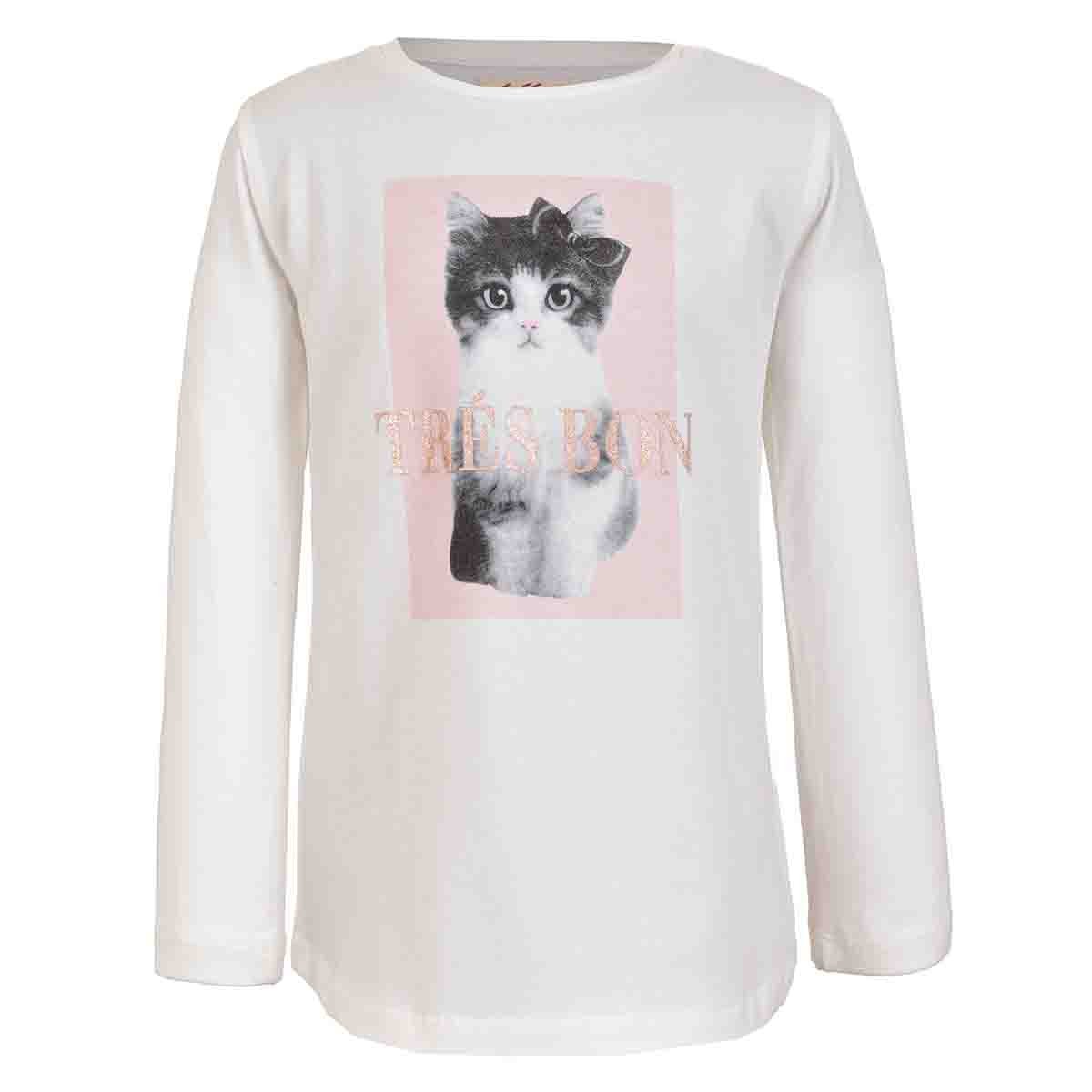 Playera Manga Larga con Grafico Fukka