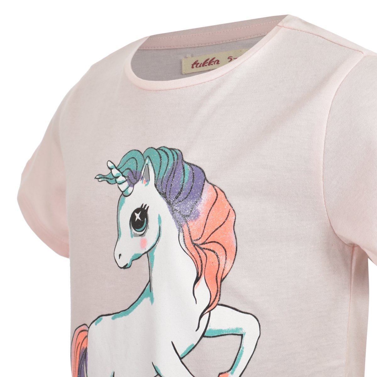 Playera Manga Corta con Aplicación Fukka