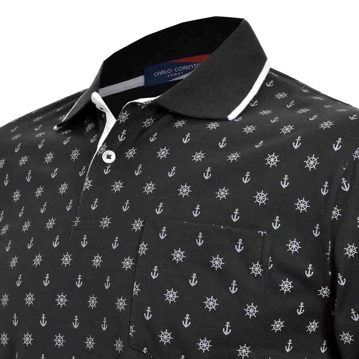 Playera Polo Estampada Carlo Corinto
