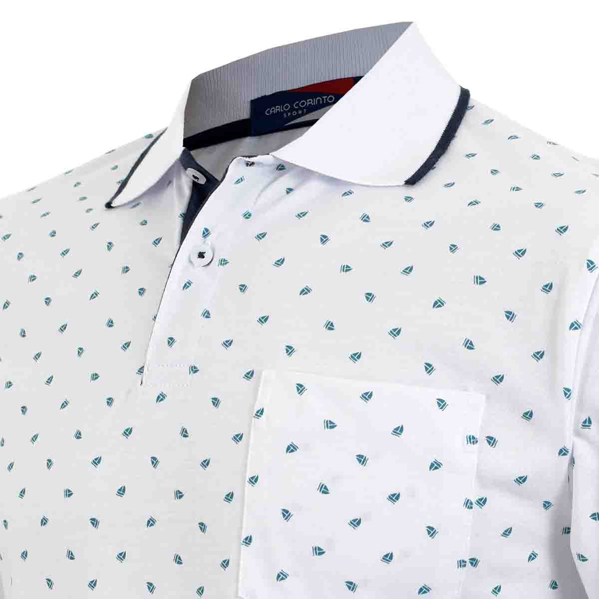 Playera Polo Estampada Carlo Corinto
