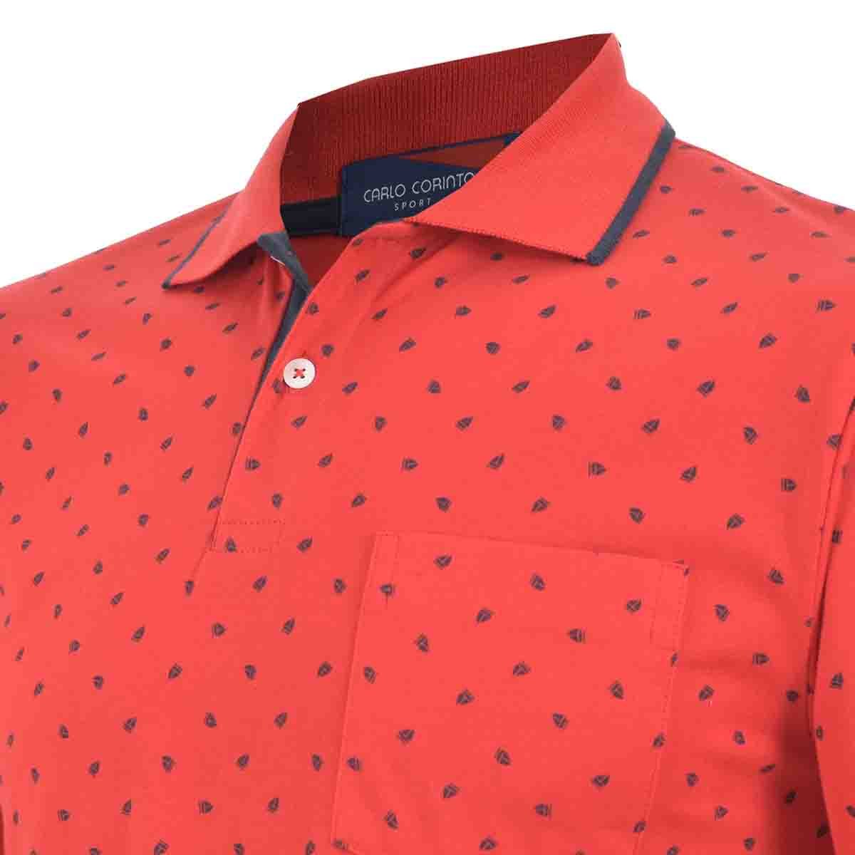 Playera Polo Estampada Carlo Corinto