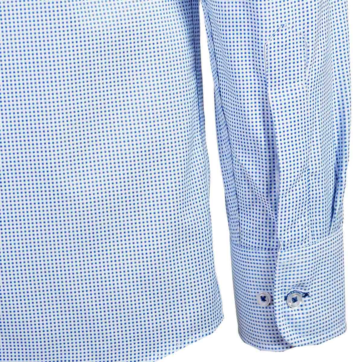 Camisa de Vestir Tradicional Azul Secf 07 Carlo Corinto