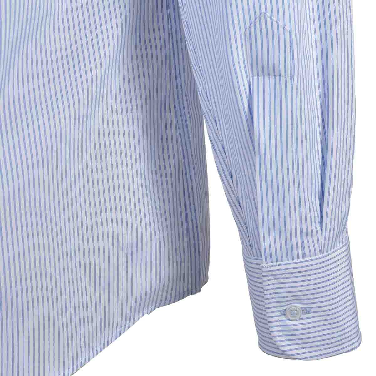 Camisa de Vestir Tradicional Azul Secf 07 Carlo Corinto