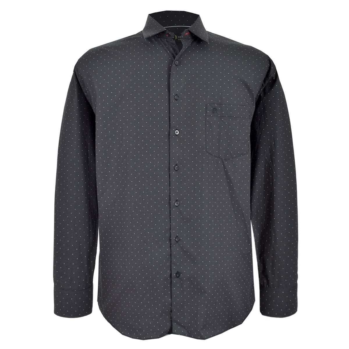 Camisa Manga Larga Negra Estampada John Henry Jv24T6297