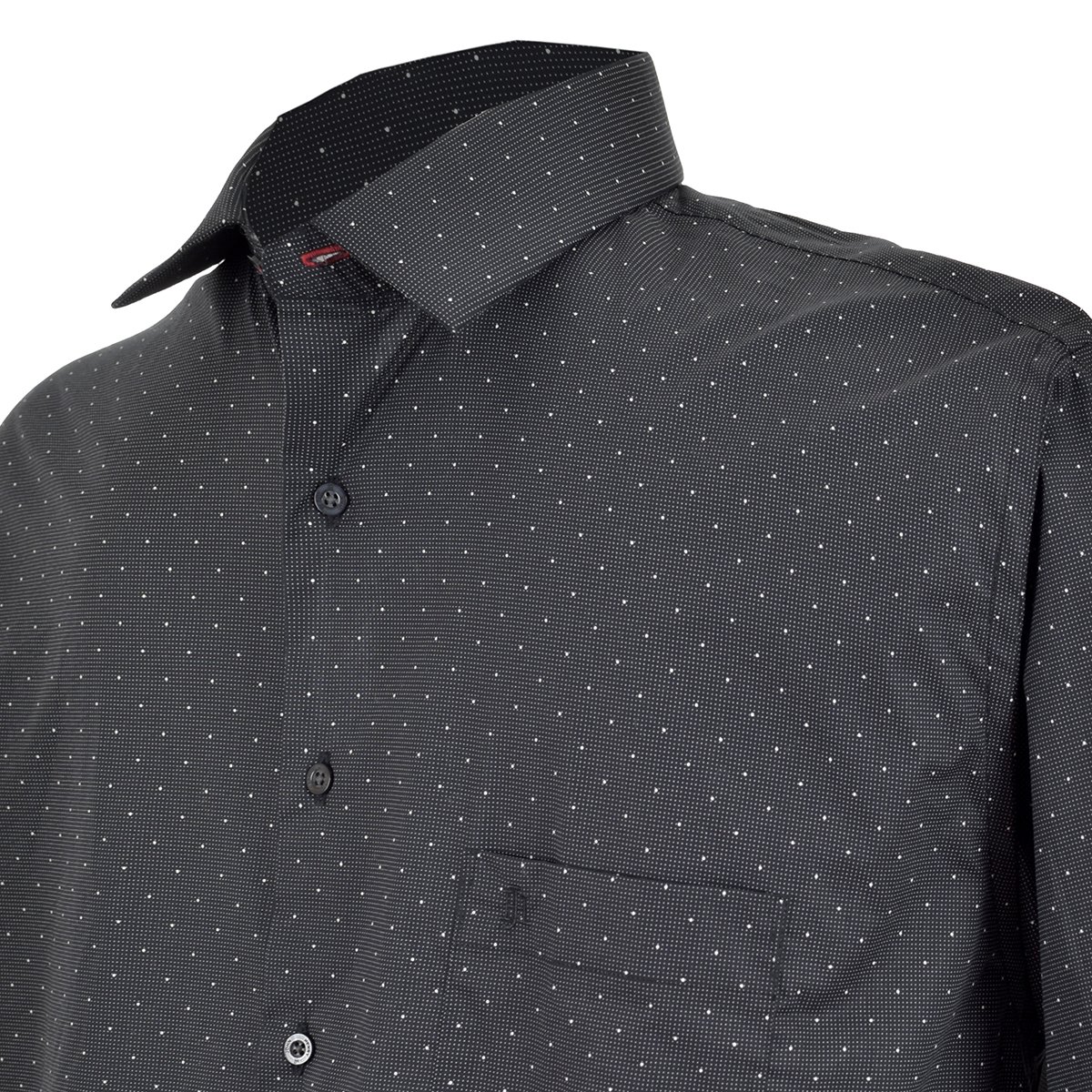 Camisa Manga Larga Negra Estampada John Henry Jv24T6297