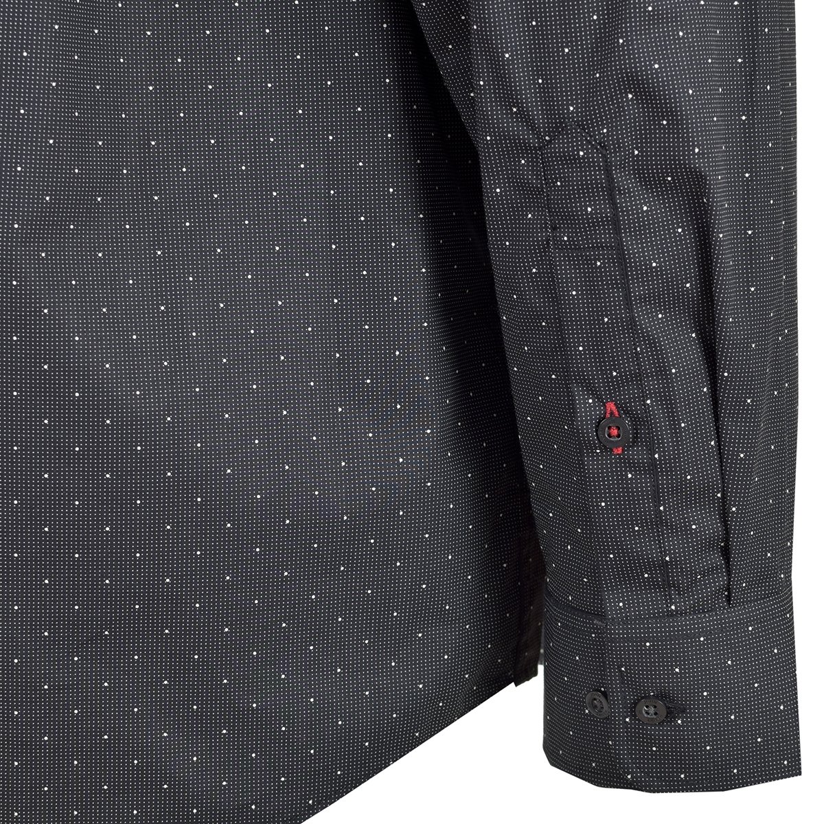 Camisa Manga Larga Negra Estampada John Henry Jv24T6297