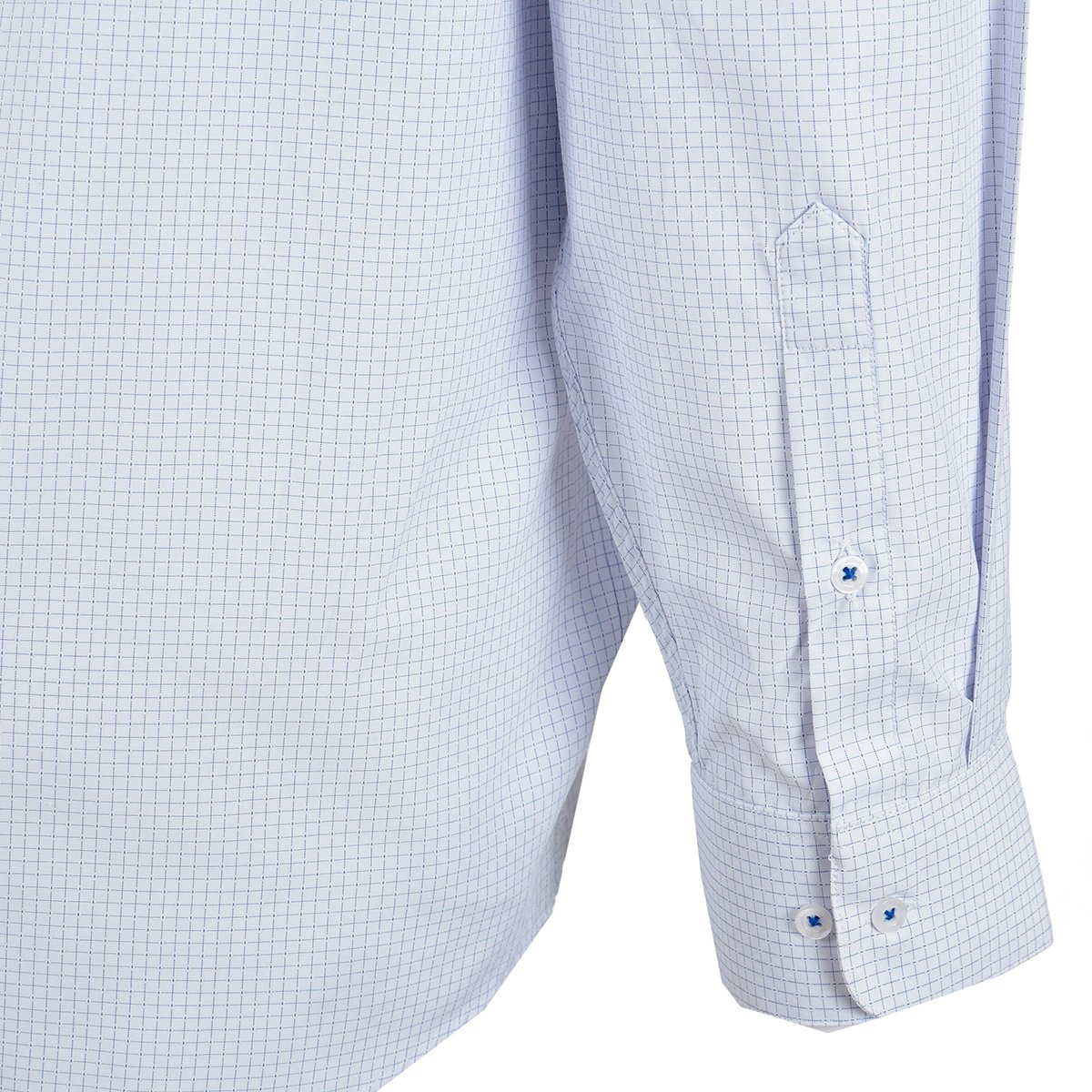 Camisa Manga Larga Cuadritos Azul John Henry Jv24T6504