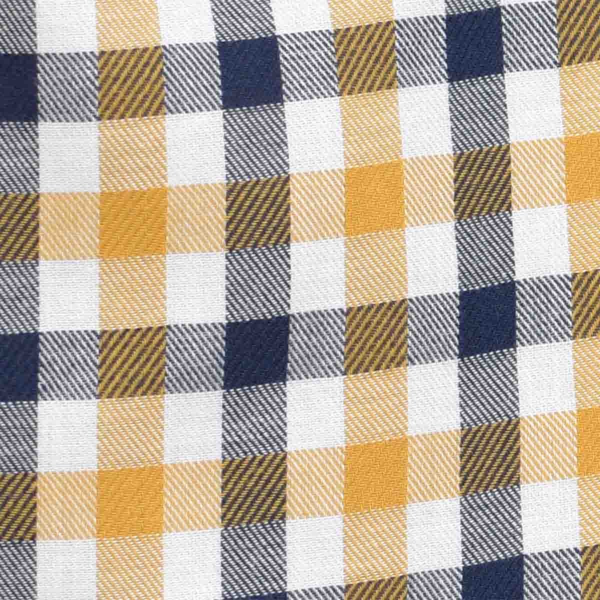 Camisa Manga Larga Casual Cuadros Amarillo Carlo Corinto