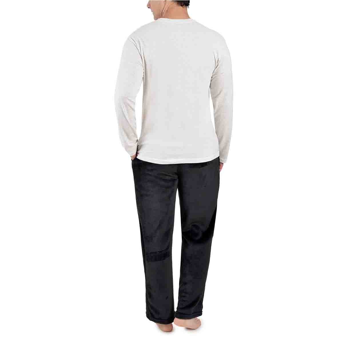 Pijama Chifón Flannel con Pantufla Isotoner