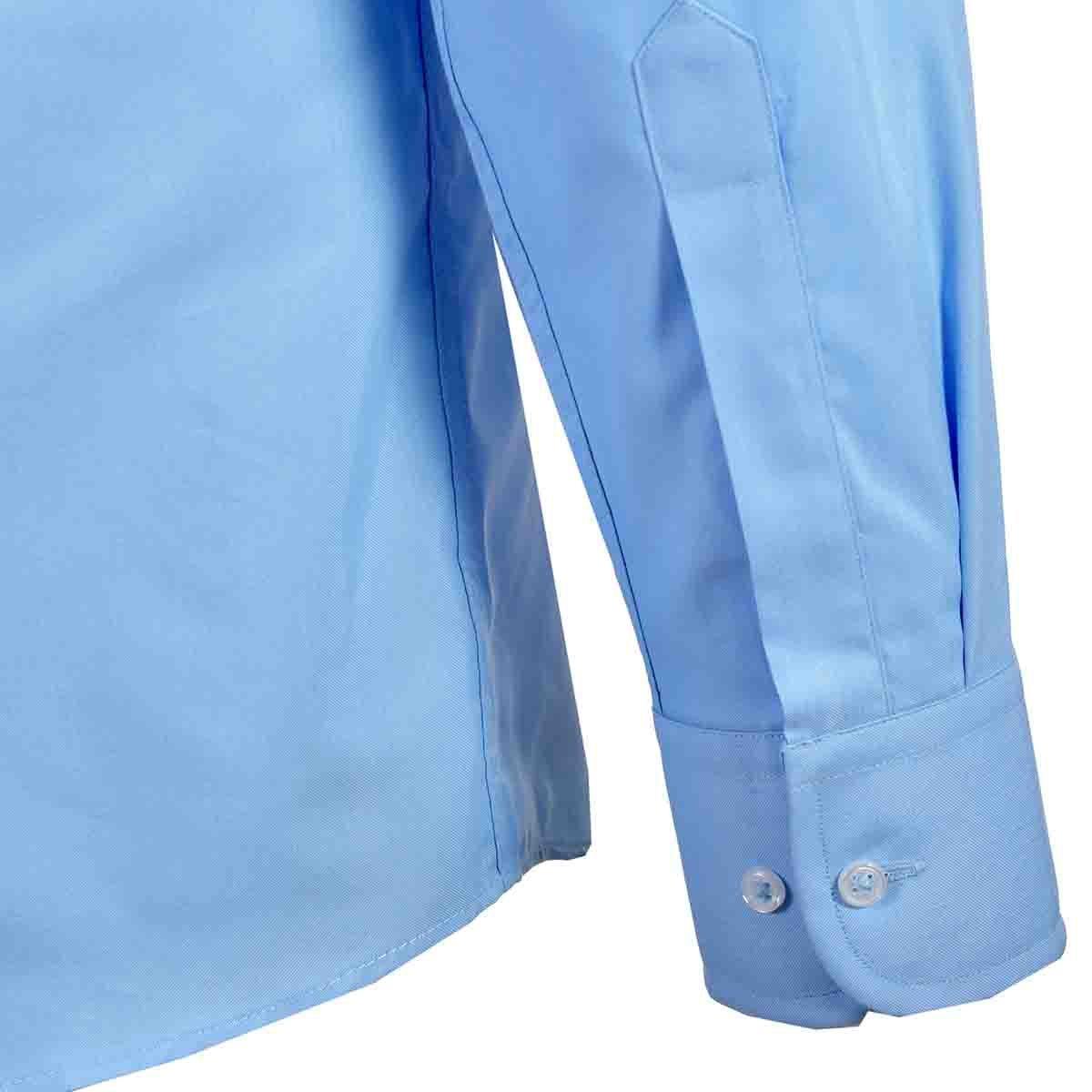 Camisa de Vestir Tradicional Azul Secf 08 Carlo Corinto