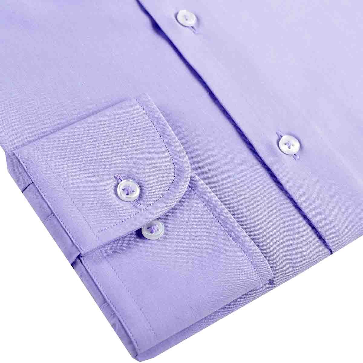Camisa de Vestir Tradicional Morado Secf 08 Carlo Corinto