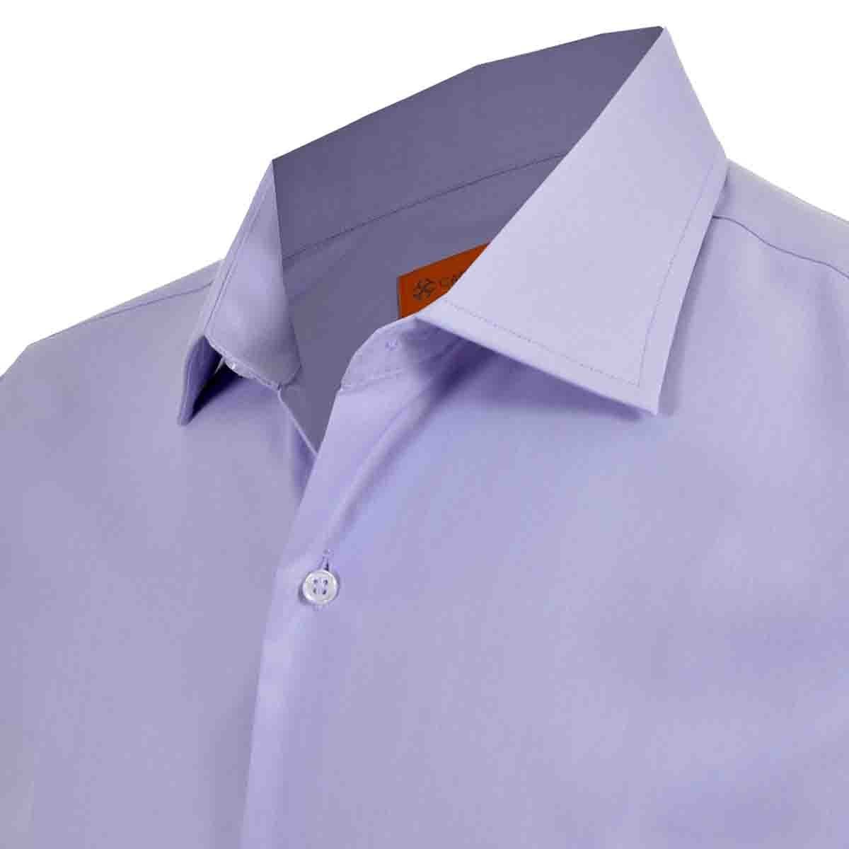 Camisa de Vestir Slim Fit Morado Claro Secf-0719 Carlo Corinto para Caballero