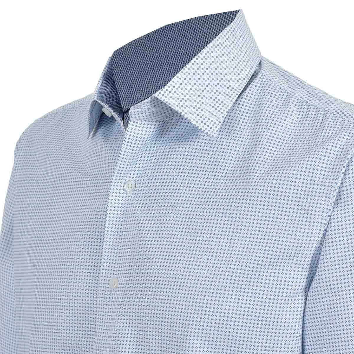 Camisa Vestir Slim Fit Blanco Combinado Carlo Corinto Life08F19