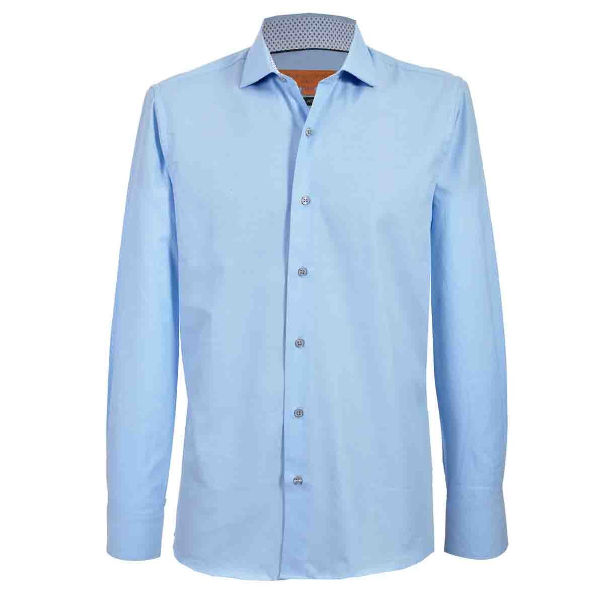 Camisa Vestir  Slim Fit Azul Carlo Corinto para Caballero