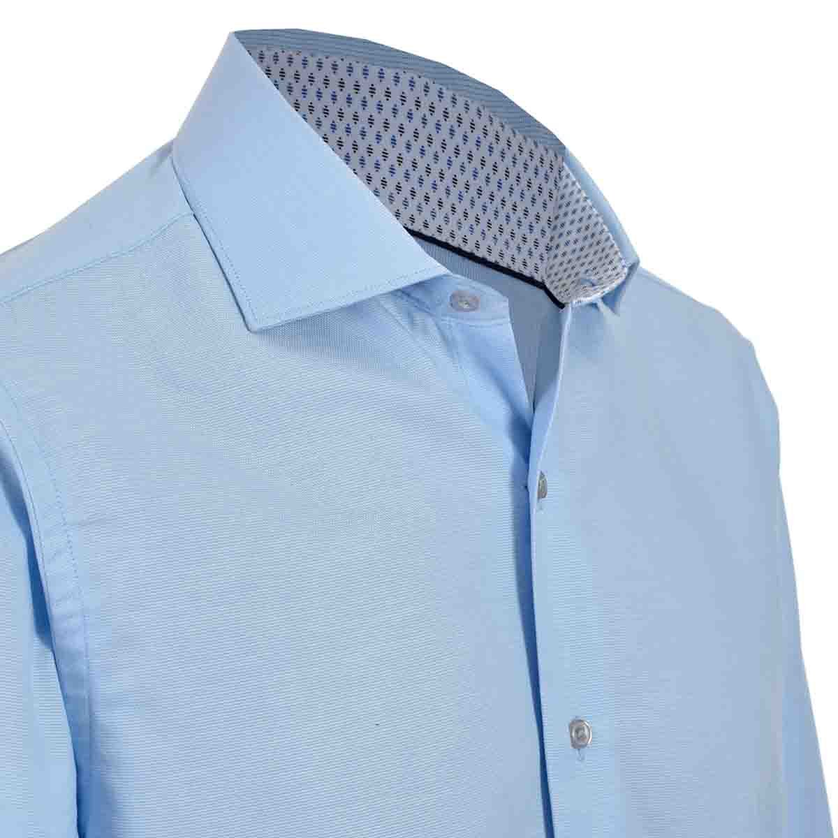 Camisa Vestir  Slim Fit Azul Carlo Corinto para Caballero