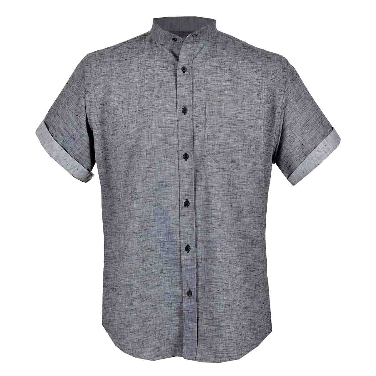 Camisa Casual Manga Corta Regular Jet Nig08Mcarlo Corinto