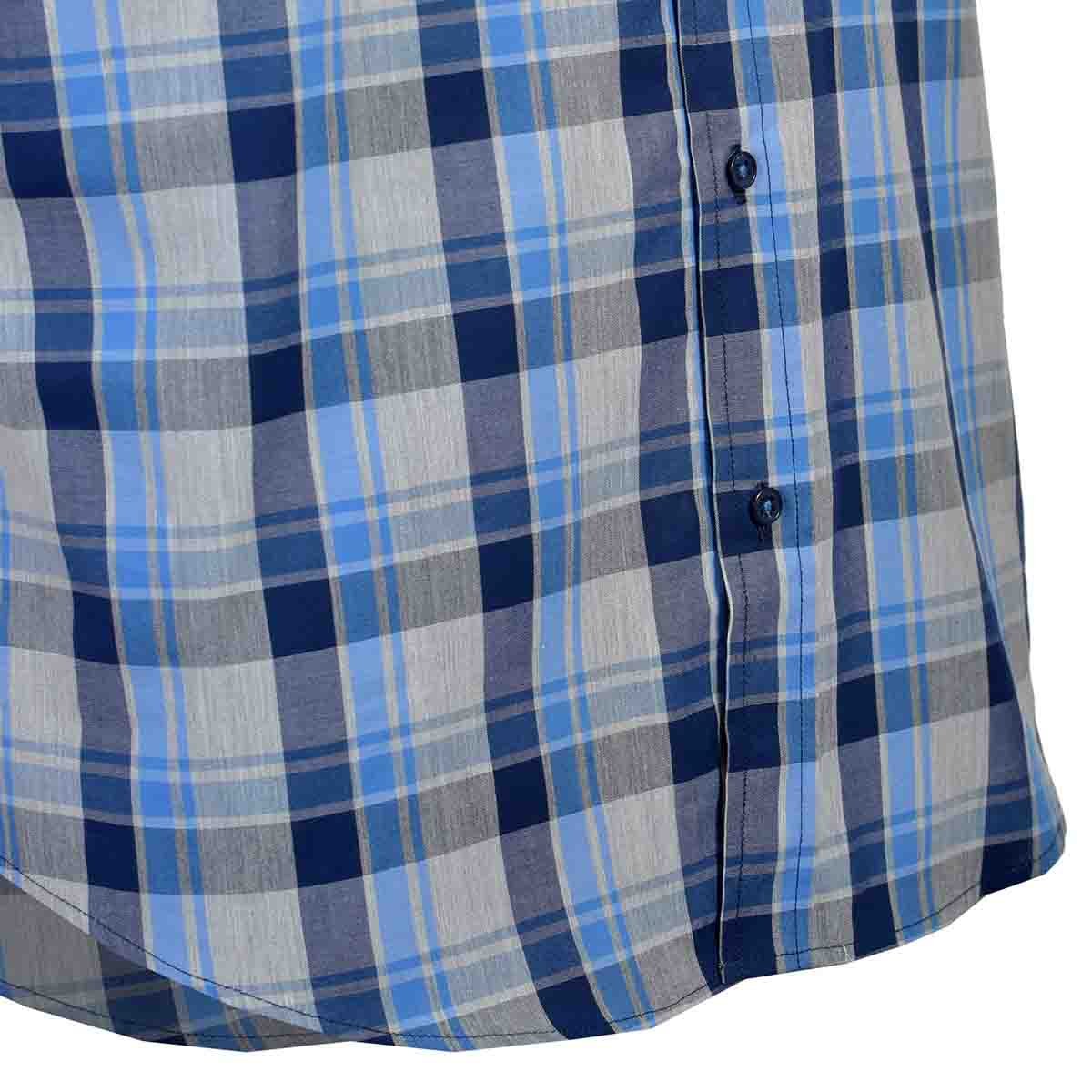 Camisa Casual Manga Corta Regular Figo Blue0 Carlo Corinto