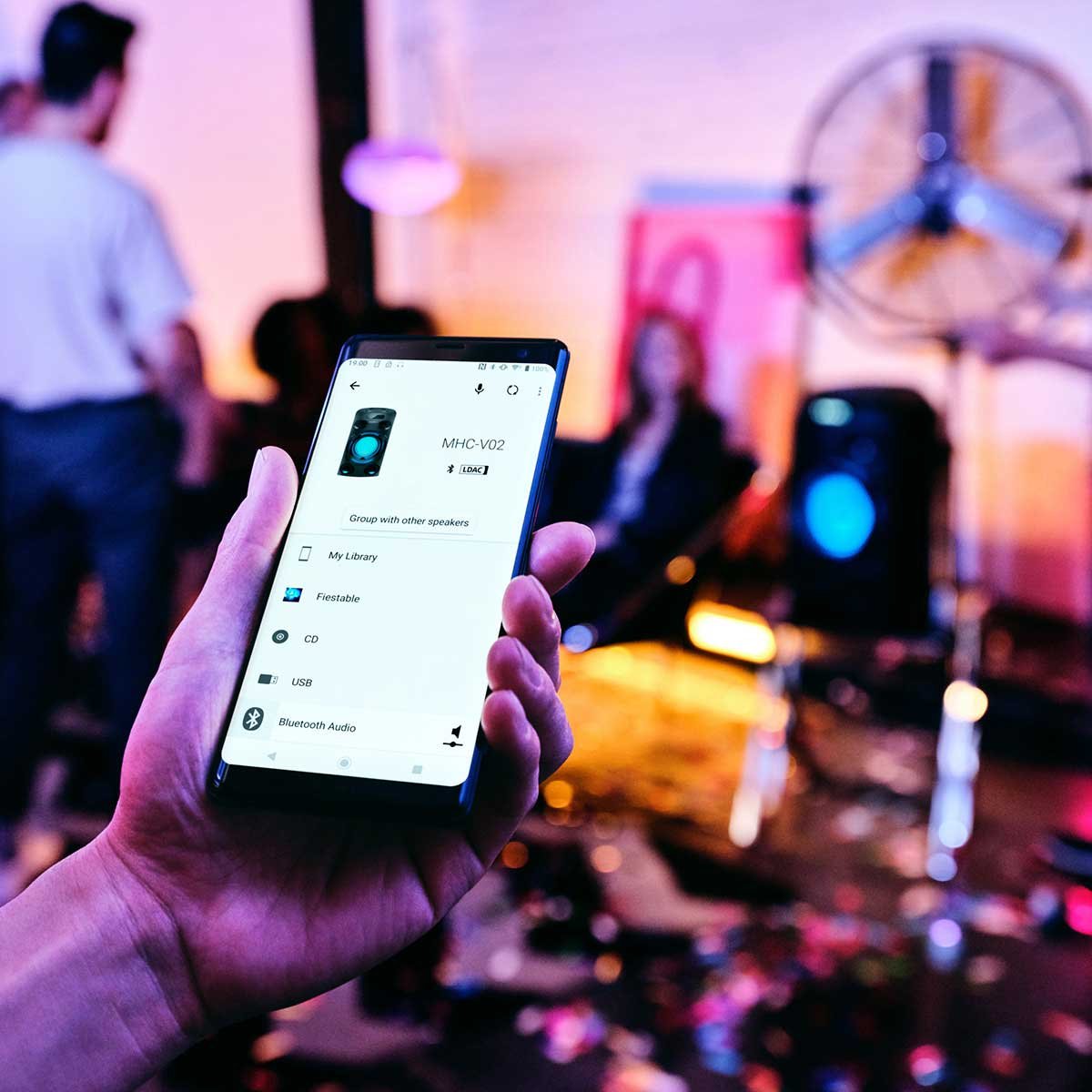 Sistema de Audio de Alta Potencia Mhc-V02 Sony