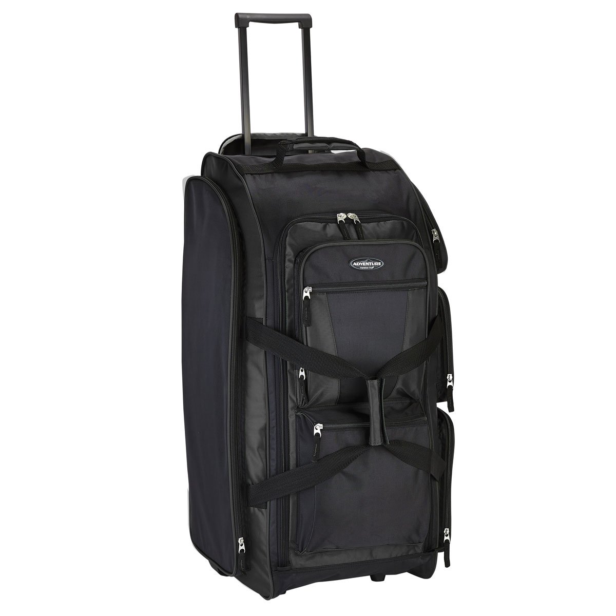 Maleta Individual Duffle Rodante 30&quot; Multi-Pocket Negro Travelers Club Luggage