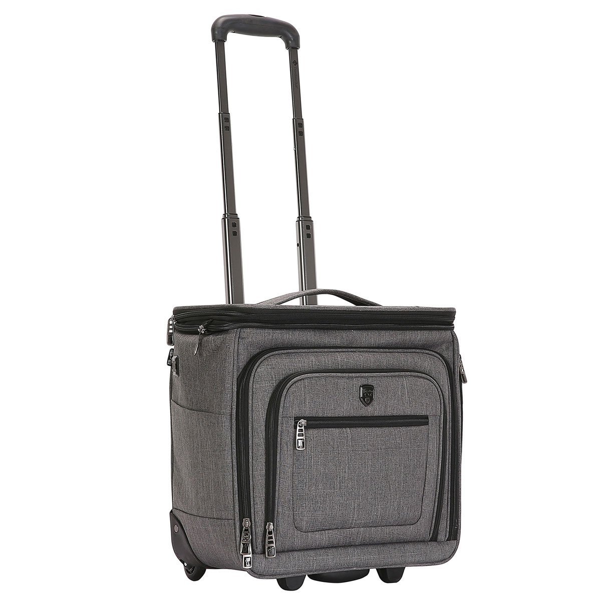 Maleta Individual Rodante Expandible 16" Gris Travelers Club Luggage