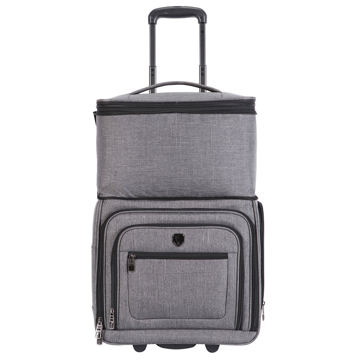 Maleta Individual Rodante Expandible 16" Gris Travelers Club Luggage